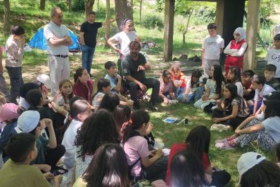 Yahyalı'da öğrencilere doğada kuş eğitimi