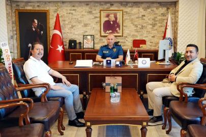 Beypazarı Belediye Başkanı Özer Kasap, İlçe Emniyet Müdürlüğünü ziyaret etti