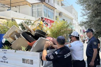 Bodrum'da zabıta ve polisten kamusal alanın işgaline denetim
