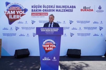 İBB'den küçük ölçekli balıkçılara malzeme desteği