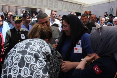 Pençe-Kilit'te şehit olan Uzman Çavuş Abdurrahman Hilal, Aksaray'da son yolculuğuna uğurlandı