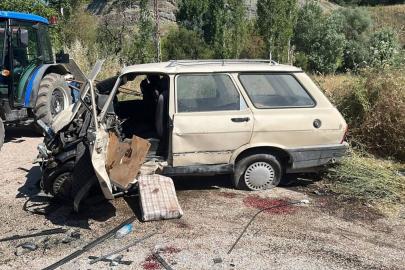 Tokat'ta kamyonet ile otomobilin çarpıştığı kazada 2 kişi yaralandı