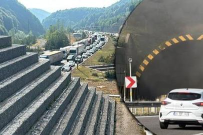 Bolu Dağı Tüneli'nde araç yangını! Ankara yönüne ulaşım durdu